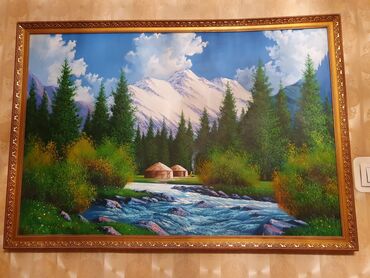 продаю декор: Продаю картину. Природа Кыргызстана. Выполнена на холсте красками