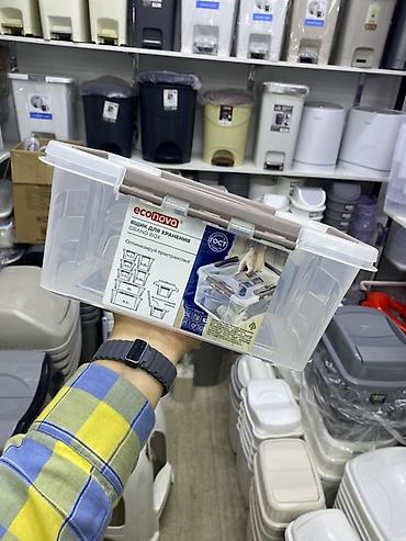 боксы для одежды: Ящик для хранения ECONOVA Grand Box - Прозрачный пластиковый — 1