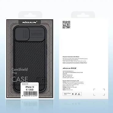 Maske i futrole za telefone: Maska Nillkin CamShield Pro za iPhone 14 6.1 crna. Uz brzu dostavu i — 10