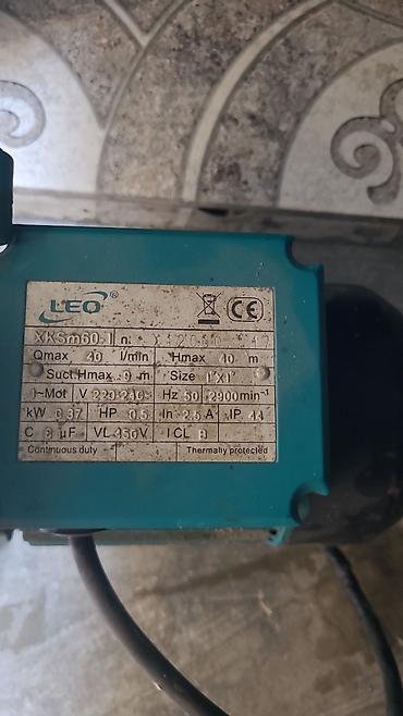 LEO XKSm60-1 su nasosu - Tip: Mərkəzdənqaçma (centrifugal) səth