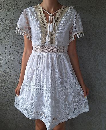 Haljine: Italijanska haljina brenda Vincenove u boho stilu, bogata bela čipka — 2