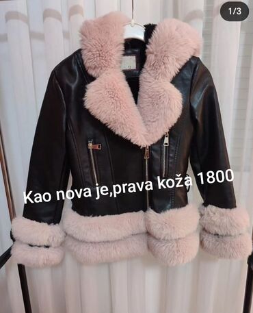 pamucne kape za decu: Leather jacket, 140-146