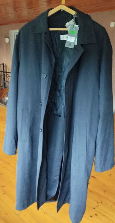 теплые мужские шарфы: Мужское пальто, Balmain, цвет - Черный