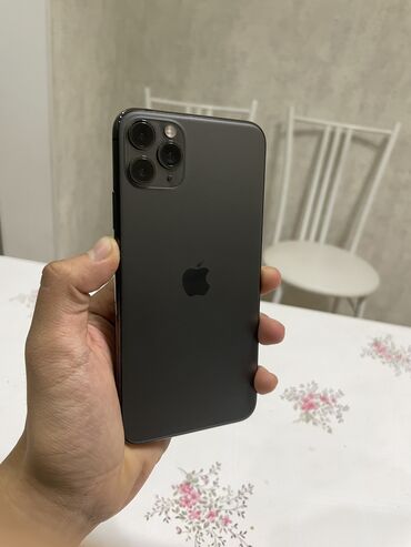 Apple iPhone: IPhone 11 Pro Max, Б/у, 256 ГБ, Черный, Чехол, 81 %