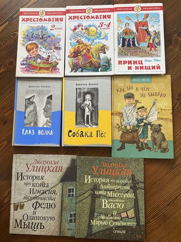 Детские книги: « Принц и Нищий» Хрестоматия 3-4 кл Хрестоматия 2 кл 250с. « Собака