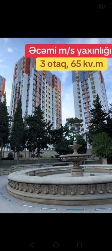 memar ecemide kiraye evler 2021: 2-ci mikrorayon, 2 otaqlı, Yeni tikili, m. Memar Əcəmi, 64 kv. m