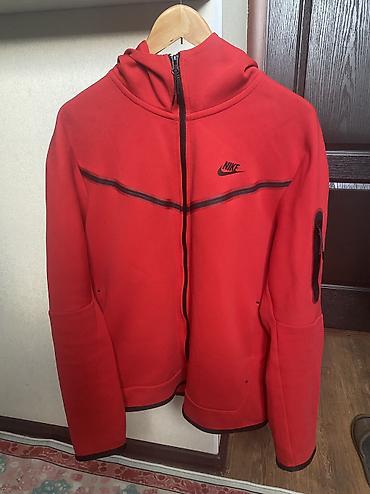 обменяю вещи: Мужская толстовка, L, Nike, Б/у, цвет - Красный, Самовывоз — 1