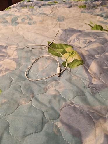 iphone 7 naushniki: Ağ rəngli naqilli qulaqcıq - Qulaqdaxili (earpods tipli) dizayn - — 2