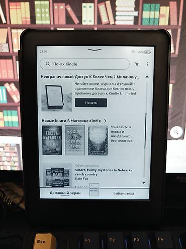 насаат медиа: Электрондук китеп, Amazon, Колдонулган, 6" - 7", Wi-Fi, түсү - Кара — 3