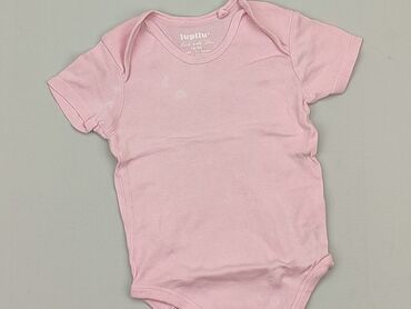 różowe body niemowlęce: Body, Lupilu, 9-12 m, 
stan - Zadowalający