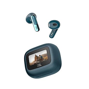 huawei freebuds pro 2: JBL True Wireless qulaqlıqlar – şık mavi rəngdə, şarj qutusu üzərində — 1