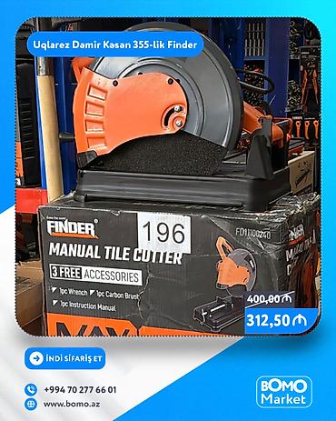 uqlarez mişar: Uqlarəz Dəmir Kəsən 355‑lik Finder - 355 mm kəsici dairə ilə güclü — 1