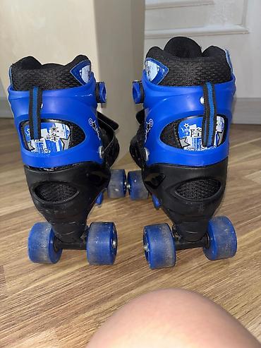 Roliklər: Long Feng dördtəkərli roller konkisi (quad skates) - Rəng: mavi-qara — 3