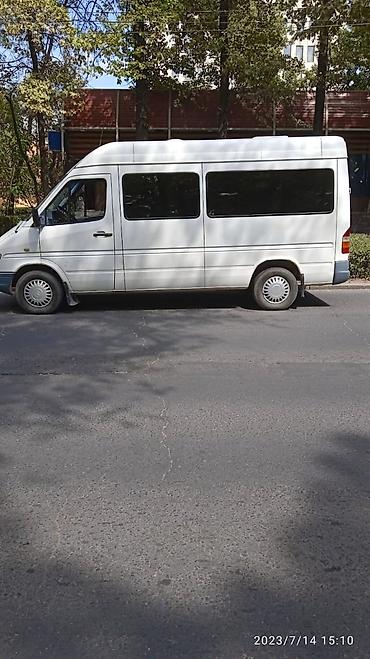 кемперы: Пассажирский микроавтобус белого цвета (тип Mercedes Sprinter — 1