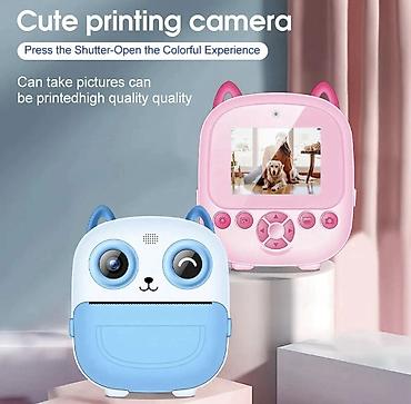 masin oyuncaq: Uşaq üçün termal printerli fotoaparat – Kids Print Camera - Yaş — 8