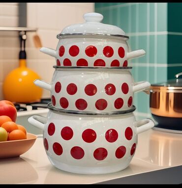 Tava-qazan dəstləri: Qazan, rəng - Ağ — 7