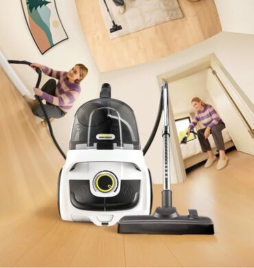 Пылесосы: Пылесос, Karcher, Стандартный, Смешанная, Сухая, Влажная, Фильтр для воды, Контейнер, Мешок — 28