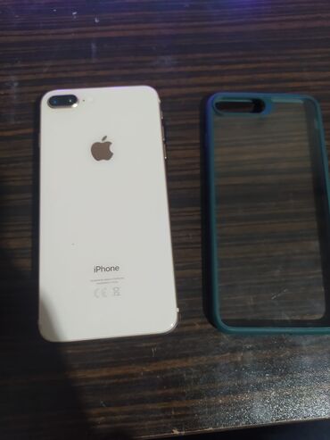 VAZ (LADA): IPhone 8 Plus, 64 GB, Matte Silver, Qırıq, Barmaq izi, Simsiz şarj