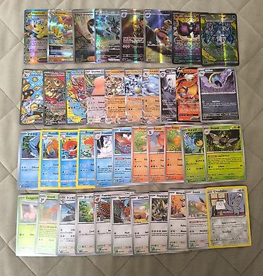 Pokemon TCG (A-klass) qarışıq kolleksiya (128 kart) – müxtəlif
