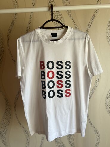 boss: Футболка Hugo Boss, M (EU 38), цвет - Белый