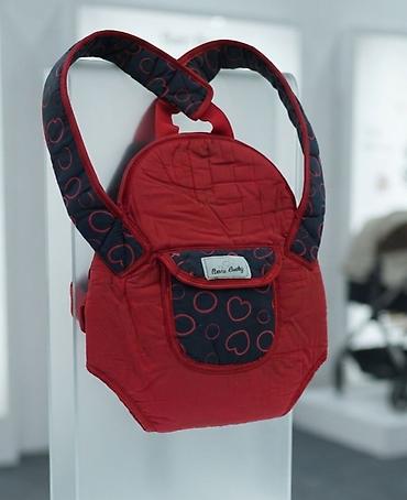 i̇t yumşaq oyuncaqlar: Uşaq daşıyıcısı – önlüklü “Retro Baby” model. - Rəng: qırmızı, tünd — 1
