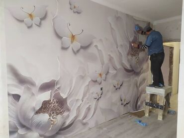 Поклейка обоев: Поклейка обоев, Демонтаж старых обоев | Жидкие обои, Фотообои, Бумажные обои Больше 6 лет опыта — 12