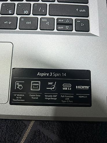 ноутбуки asus бишкек: Acer Aspire 3 Spin 14 — универсальный 2‑в‑1 ноутбук с сенсорным — 4