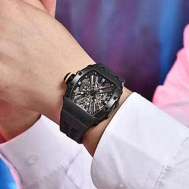 Ručni satovi: Pagani Design PD-1738 -Crna/Full Black -Richard Mille Homage Potpuno — 3