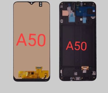 Samsung: Samsung Galaxy A50, 64 GB, rəng - Qara, Zəmanət, Düyməli, Barmaq izi