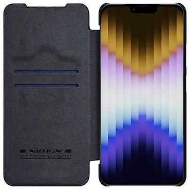 Maske i futrole za telefone: Zaštitna maska Nillkin Qin Pro za iPhone 14 Plus 6.7 inča, crne boje — 5