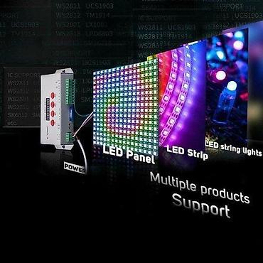 solar: K-1000c T-1000S kontroler RGB SD32GB WS2812b, 2811,APA102. K-1000C — 3