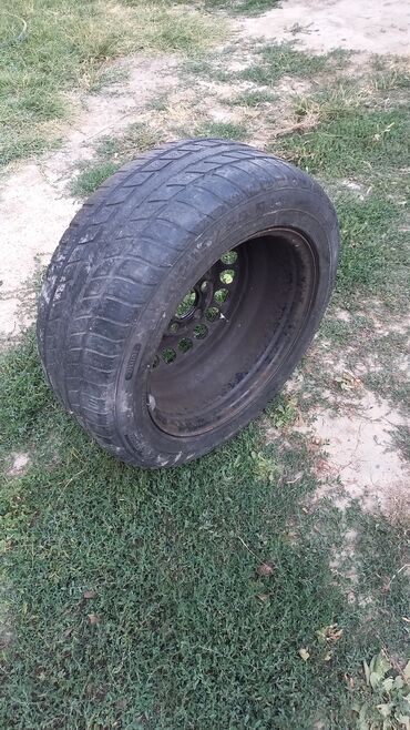 авто запчас бишкек: Дөңгөлөктөр монтажда 215 / 55 / R 16, All-season, Колдонулган, Камдык, Жеңил унаалар, Темир, тешиктери - 5