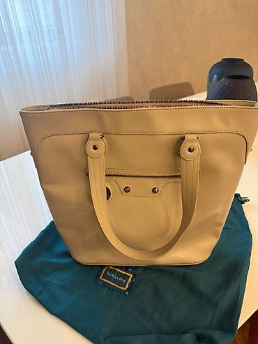 mango canta: Patrizia Pepe qadın çantası - Model: Tote tipli, iki ədəd möhkəm əl — 2