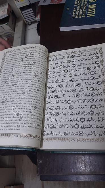 Dini kitablar: Quranı Kərim.latinca ve kirrilce var
yenidir — 2