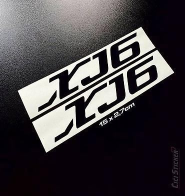 motore: Minimalističke i efektne Yamaha XJ6 nalepnice u crnoj boji, idealne za — 1