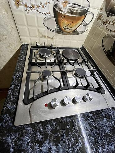 islenmis qaz sobalari: Quraşdırılan qaz-elektrik qarışıq plitə - 60 sm-lik inteqrasiya — 2