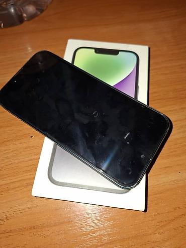 Apple iPhone: IPhone 14, Б/у, 256 ГБ, Черный, Зарядное устройство, Защитное стекло, Кабель, 79 % — 12