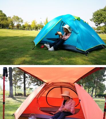 зимный палатка: Палатки двухслойные Desert Fox Лёгкие Компактные Ветроустойчевые