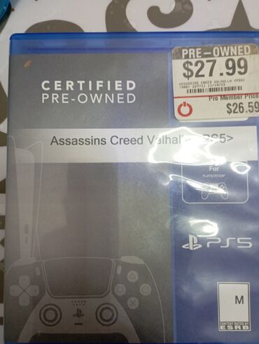 игра диски: Assassin's Creed Valhalla 🎮 Продаю. Диск без русского перевода (версия