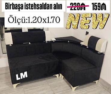 Künc divan – birbaşa istehsaldan. - Ölçü: 1.20 x 1.70 m - Rəng