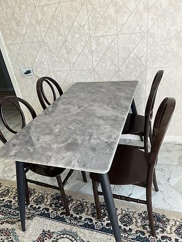 termo modelleri: Mətbəx üçün, İşlənmiş, Açılmayan, Dördbucaq masa, 4 stul — 3