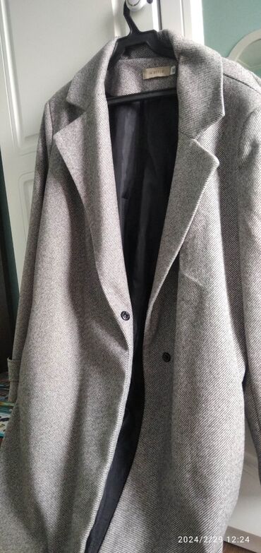 Пальто: Пальто, Классика, Осень-весна, Длинная модель, Оверсайз, 6XL (EU 52)