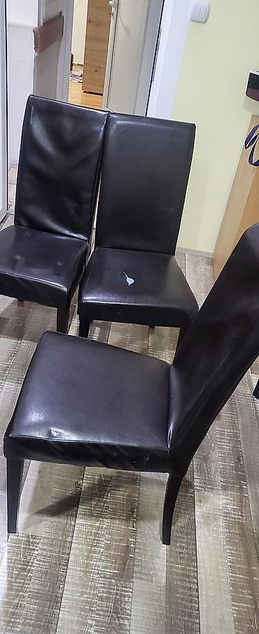 Stolice: Stolice 6 komada nekima je samo naslon utonuo moze da se sredi jedna — 4