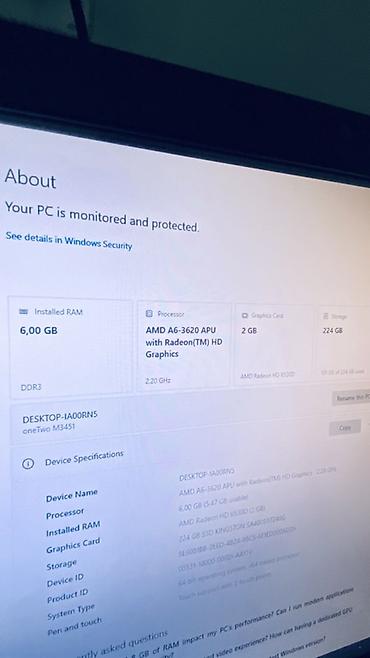 sensor monitor: Sensor toxunuşlu Packard Bell All-in-One masaüstü kompüter - — 7