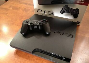 PS3 (Sony PlayStation 3): Ps3 Slim madelidir İdeal veziyetde İki eded teze pult ve kabeleri