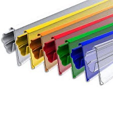 vitrin dolab: PVC qiymət cibləri və rəf etiket profilləri - Material: yüksək — 4