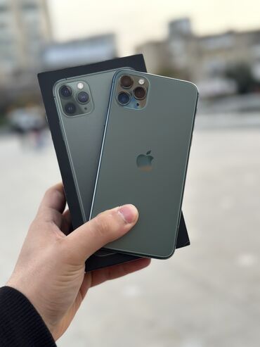 Apple iPhone: IPhone 11 Pro Max, 256 GB, Matte Midnight Green, Zəmanət, Sənədlərlə — 2