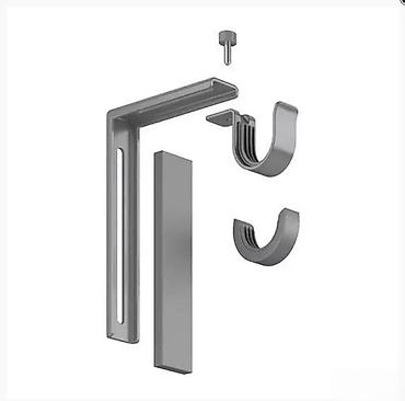 Ostali proizvodi za kuću: Nosači za garnišnu – set univerzalnih držača za zavese - Tip: ugaoni — 4