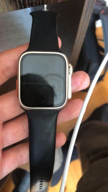 apple watch 8 ultra: İşlənmiş, Smart saat, Apple, Sensor ekran, rəng - Ağ