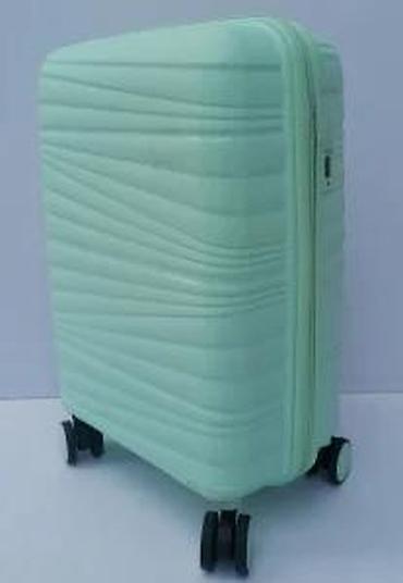 Putni koferi i torbe: Tvrdi kofer na točkiće – mint zelena boja - Kompaktna veličina — 16